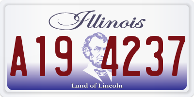 IL license plate A194237