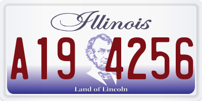IL license plate A194256