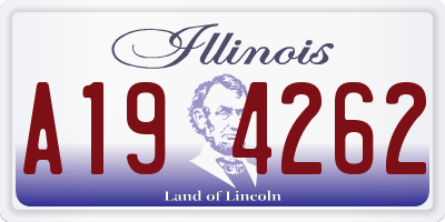 IL license plate A194262