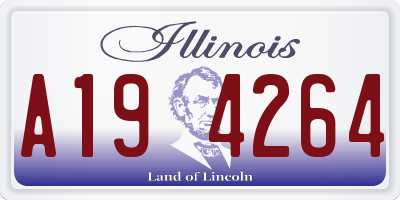 IL license plate A194264