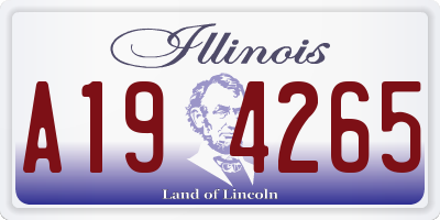 IL license plate A194265