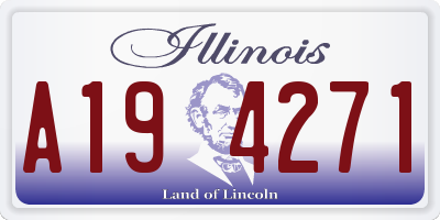IL license plate A194271