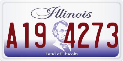IL license plate A194273