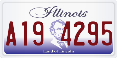 IL license plate A194295