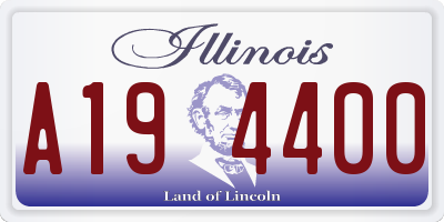 IL license plate A194400
