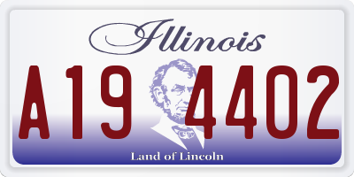 IL license plate A194402