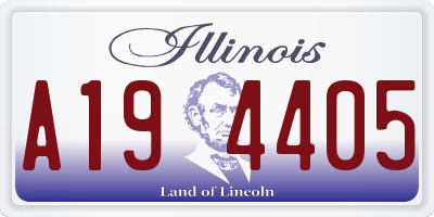 IL license plate A194405