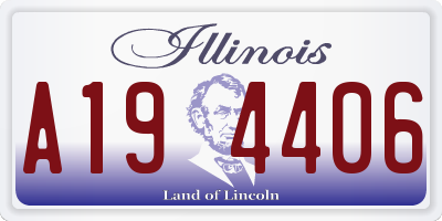 IL license plate A194406