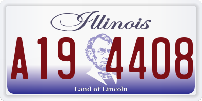 IL license plate A194408