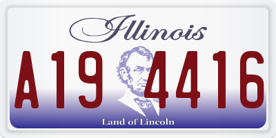 IL license plate A194416