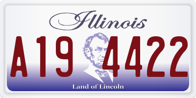 IL license plate A194422