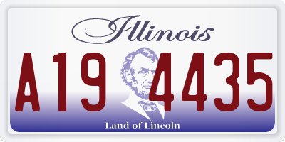 IL license plate A194435