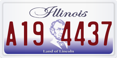 IL license plate A194437