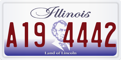 IL license plate A194442