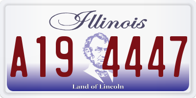 IL license plate A194447