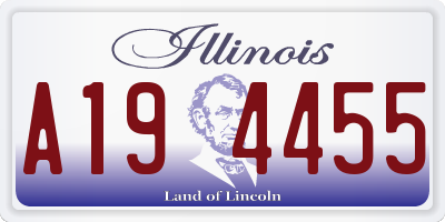 IL license plate A194455
