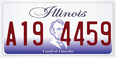 IL license plate A194459