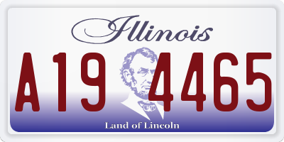IL license plate A194465