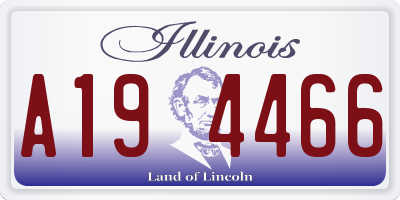 IL license plate A194466