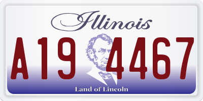 IL license plate A194467