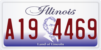IL license plate A194469