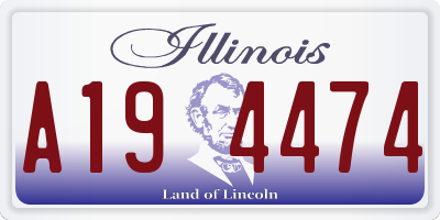 IL license plate A194474