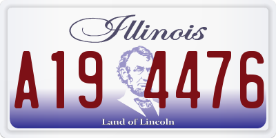 IL license plate A194476