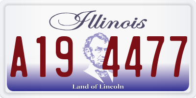 IL license plate A194477