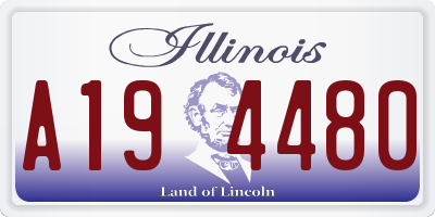 IL license plate A194480