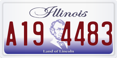 IL license plate A194483