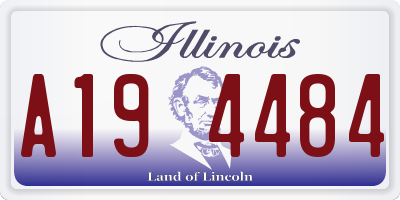 IL license plate A194484