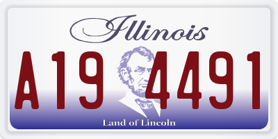 IL license plate A194491