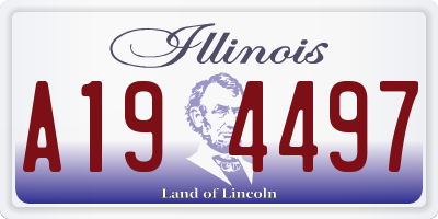 IL license plate A194497