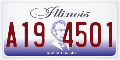 IL license plate A194501