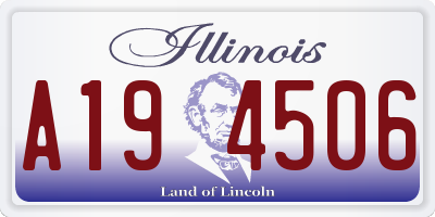 IL license plate A194506