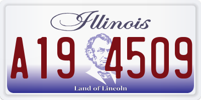IL license plate A194509