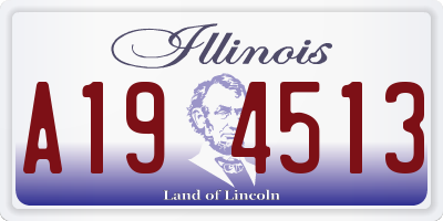 IL license plate A194513