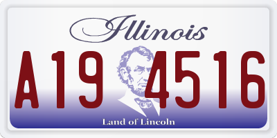IL license plate A194516