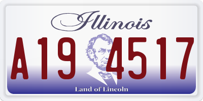 IL license plate A194517