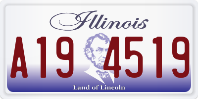 IL license plate A194519