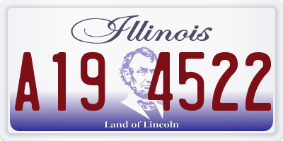 IL license plate A194522