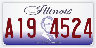 IL license plate A194524