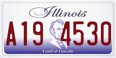 IL license plate A194530