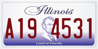 IL license plate A194531