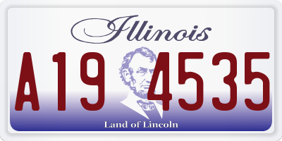 IL license plate A194535
