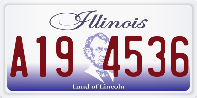 IL license plate A194536