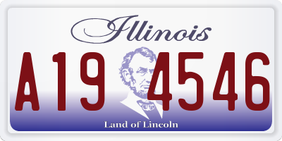 IL license plate A194546