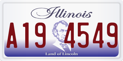 IL license plate A194549