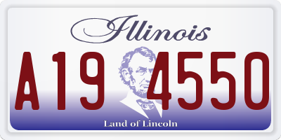 IL license plate A194550