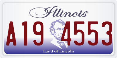 IL license plate A194553